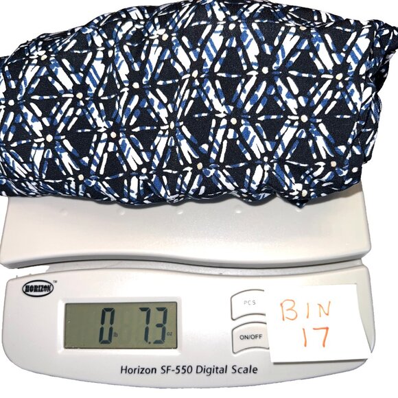 Liz Claiborne Women's M Blouse Wrap Front V Neck Abstract Stretch - Picture 10 of 10